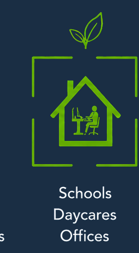 Schools, daycares, offices
