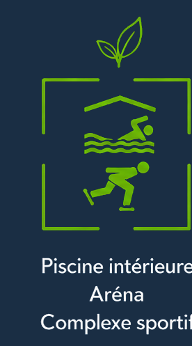 Piscine intérieure, aréna, complexe sportif